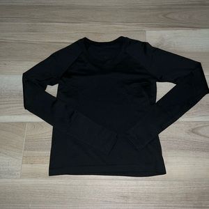 Black Long Sleeve Swiftly Tech - Race Length